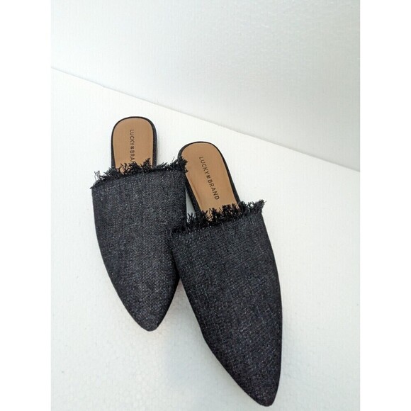 Lucky Brand Bapsee Black Slip On Loafers Women's Size 8.5 - Picture 3 of 8